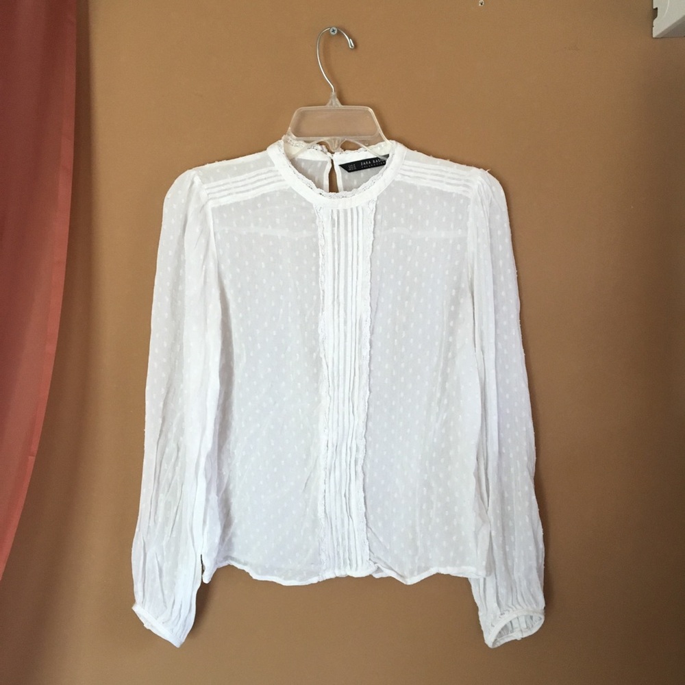 Zara Basic Collection Victorian Sheer Blouses - image 4